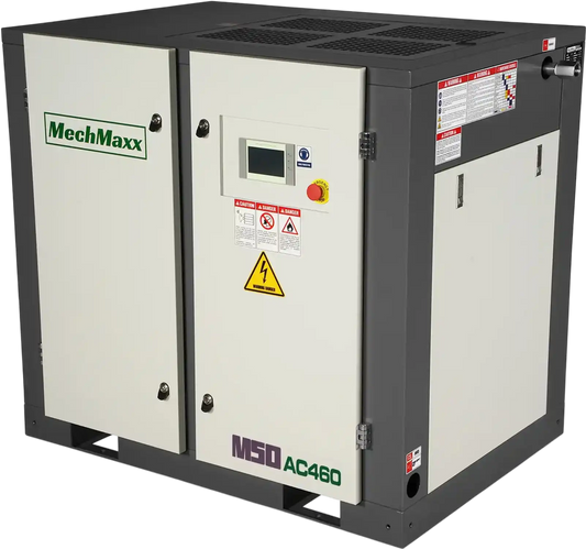MechMaxx M50AC460 Air Compressor 50HP Rotary Screw 220 CFM 116 PSI 460V 3-Phase Industrial-Grade New