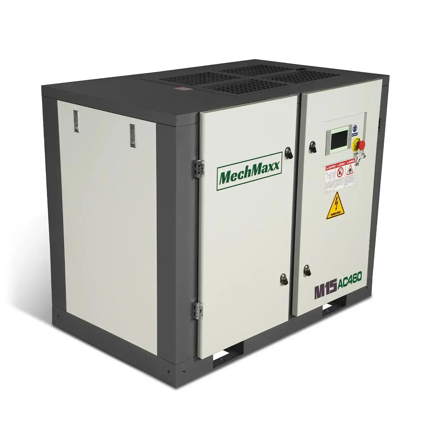 MechMaxx M15AC460 Rotary Screw Air Compressor 15HP 45 CFM 116 PSI 460V 3-Phase Industrial-Grade New