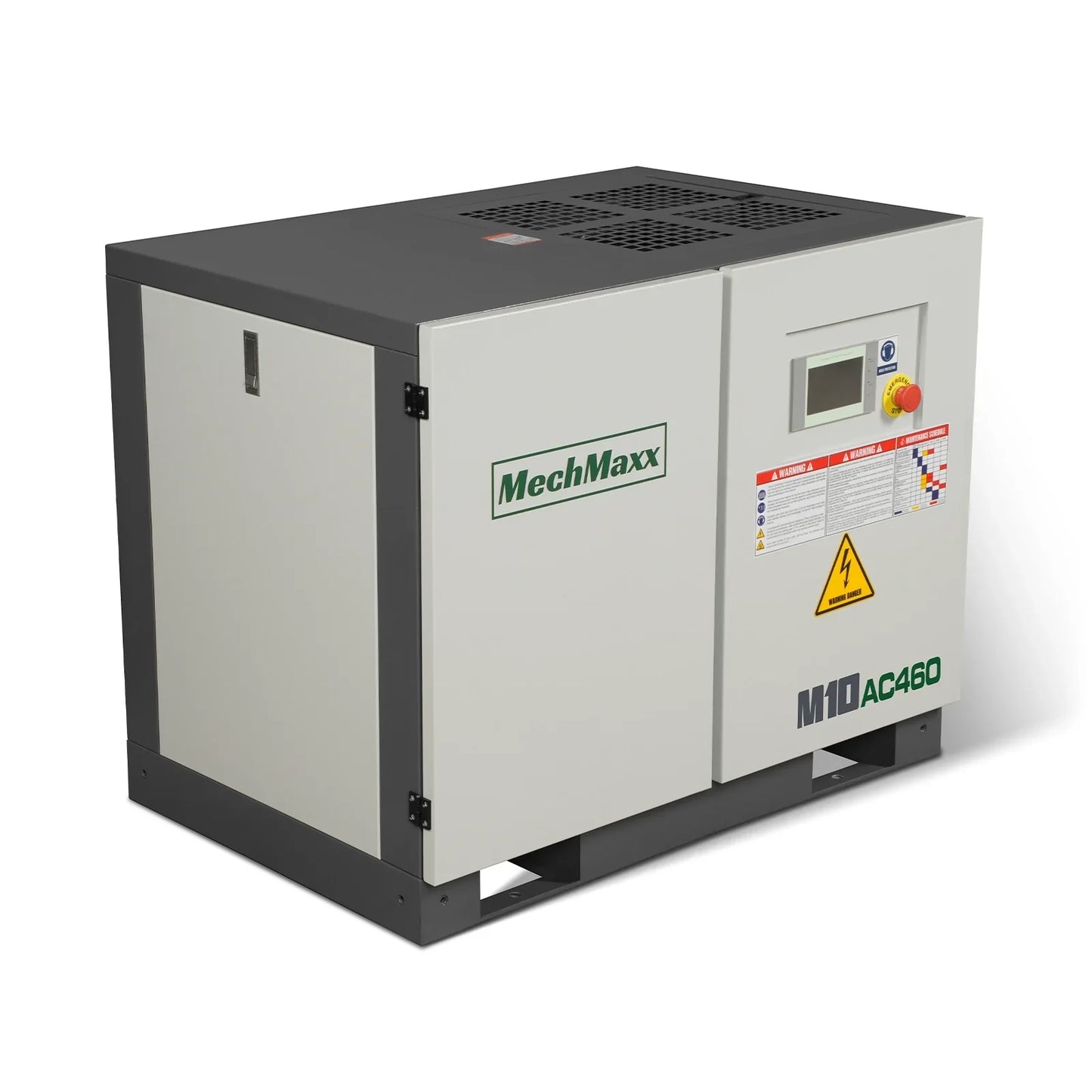 MechMaxx M10AC460 Rotary Screw Air Compressor 10HP 32 CFM 116 PSI 460V 3-Phase Industrial-Grade New