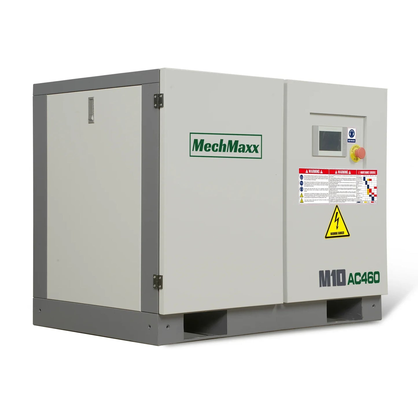 MechMaxx M10AC460 Rotary Screw Air Compressor 10HP 32 CFM 116 PSI 460V 3-Phase Industrial-Grade New