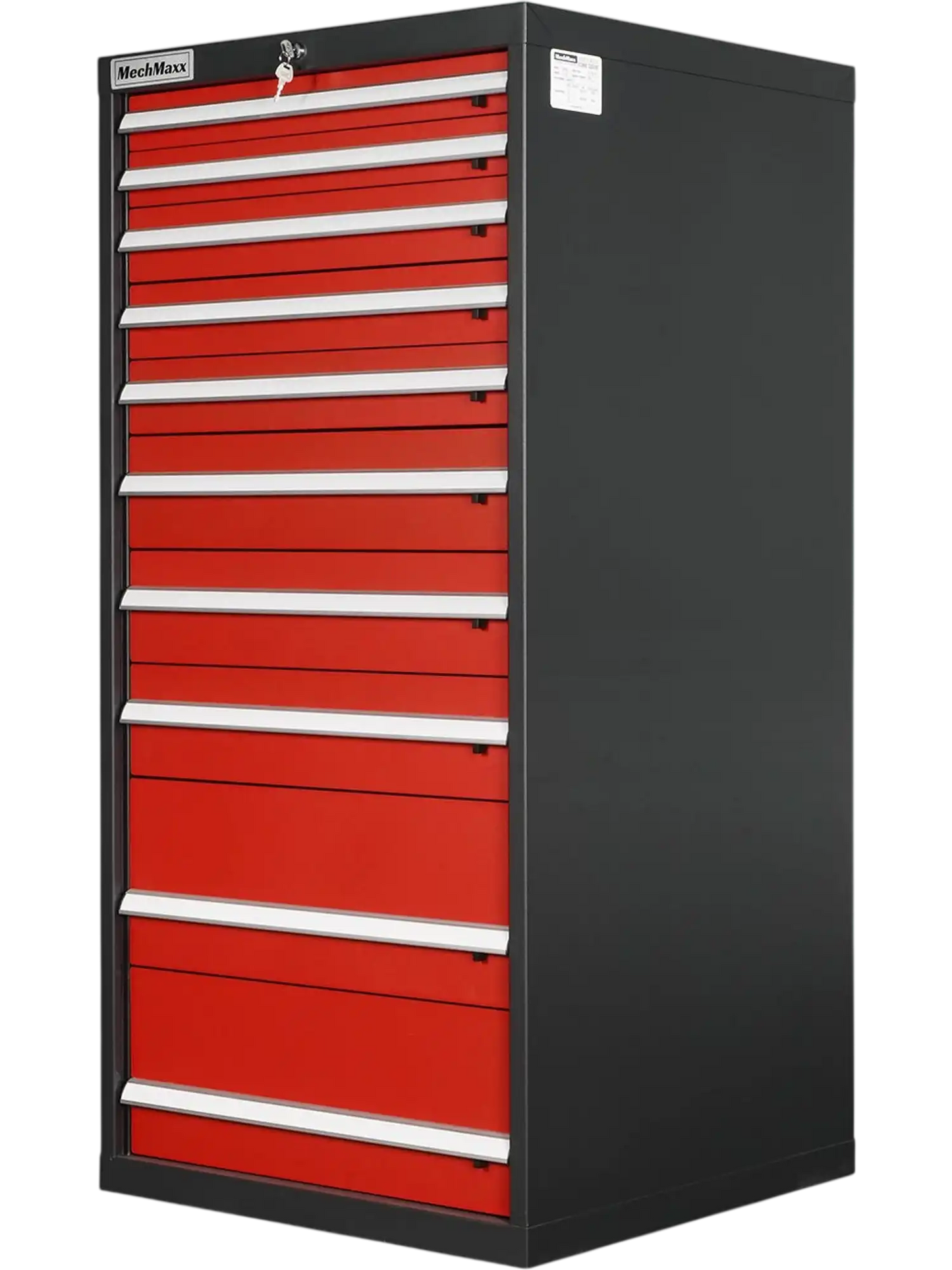 MechMaxx MD59A10 Tool Box Heavy Duty Modular 10 Drawer Cabinet Tool Storage Organizer Steel Construction 59" H x 28.5" W x 28.5" D New