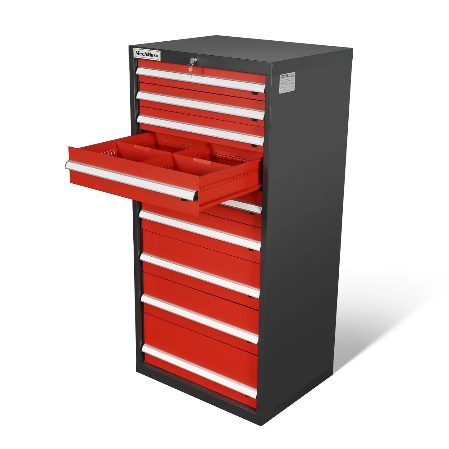 MechMaxx MD59B9 Tool Box Heavy Duty Modular 9 Drawer Steel Tool Storage Organizer Cabinet 59" H x 28.5" W x 22.5" D New