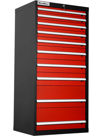 MechMaxx MD59B11 Tool Box Heavy Duty Modular 11 Drawer Steel Tool Storage Organizer Cabinet 59" H x 28.5" W x 22.5" D New