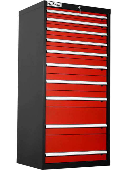 MechMaxx MD59B11 Tool Box Heavy Duty Modular 11 Drawer Steel Tool Storage Organizer Cabinet 59" H x 28.5" W x 22.5" D New