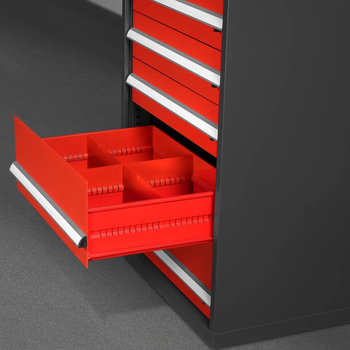 MechMaxx MD59B10 Tool Box Heavy Duty Modular Drawer Cabinet 59" H x 28.5" W x 22.5" D Steel Tool Storage Organizer New