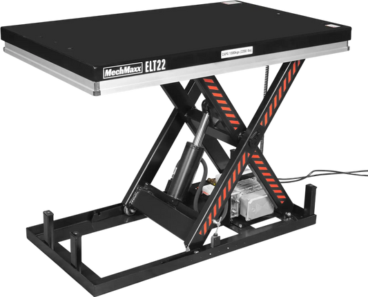 MechMaxx ELT22 Lift Table 2200 lbs Capacity Stationary Electric Hydraulic 51.2 x 32.3" Platform 39.4" Lift Height UL Certified Motor New