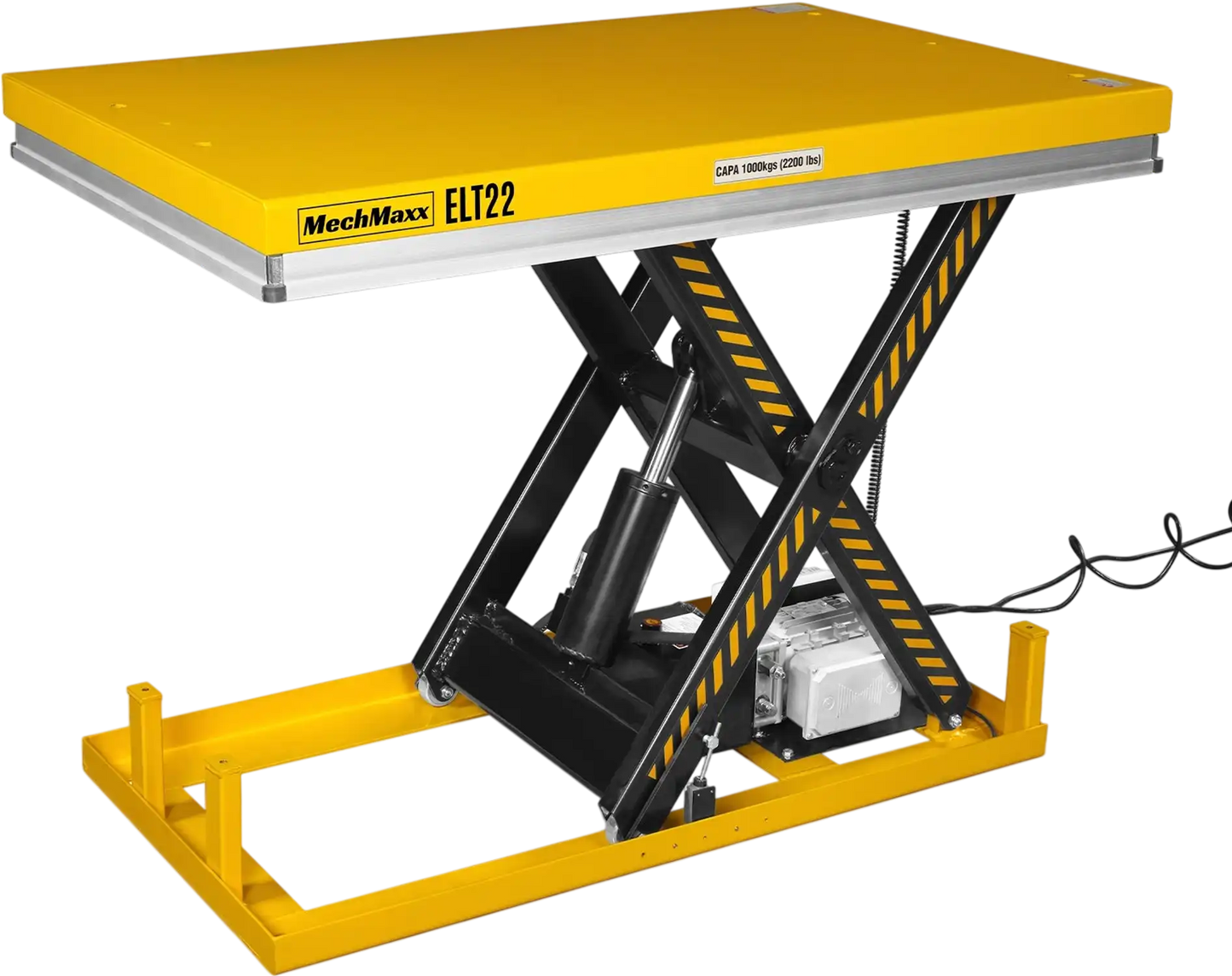 MechMaxx ELT22 Lift Table 2200 lbs Capacity Stationary Electric Hydraulic 51.2" x 32.3" Platform 39.4" Lift Height UL Certified Motor New