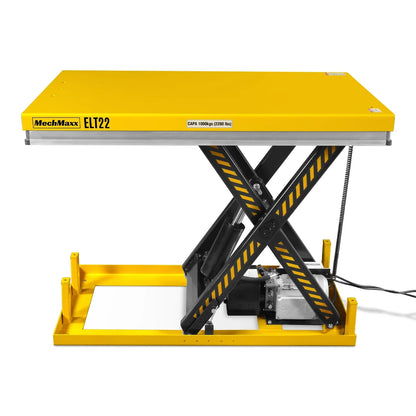 MechMaxx ELT22 Lift Table 2200 lbs Capacity Stationary Electric Hydraulic 51.2" x 32.3" Platform 39.4" Lift Height UL Certified Motor New