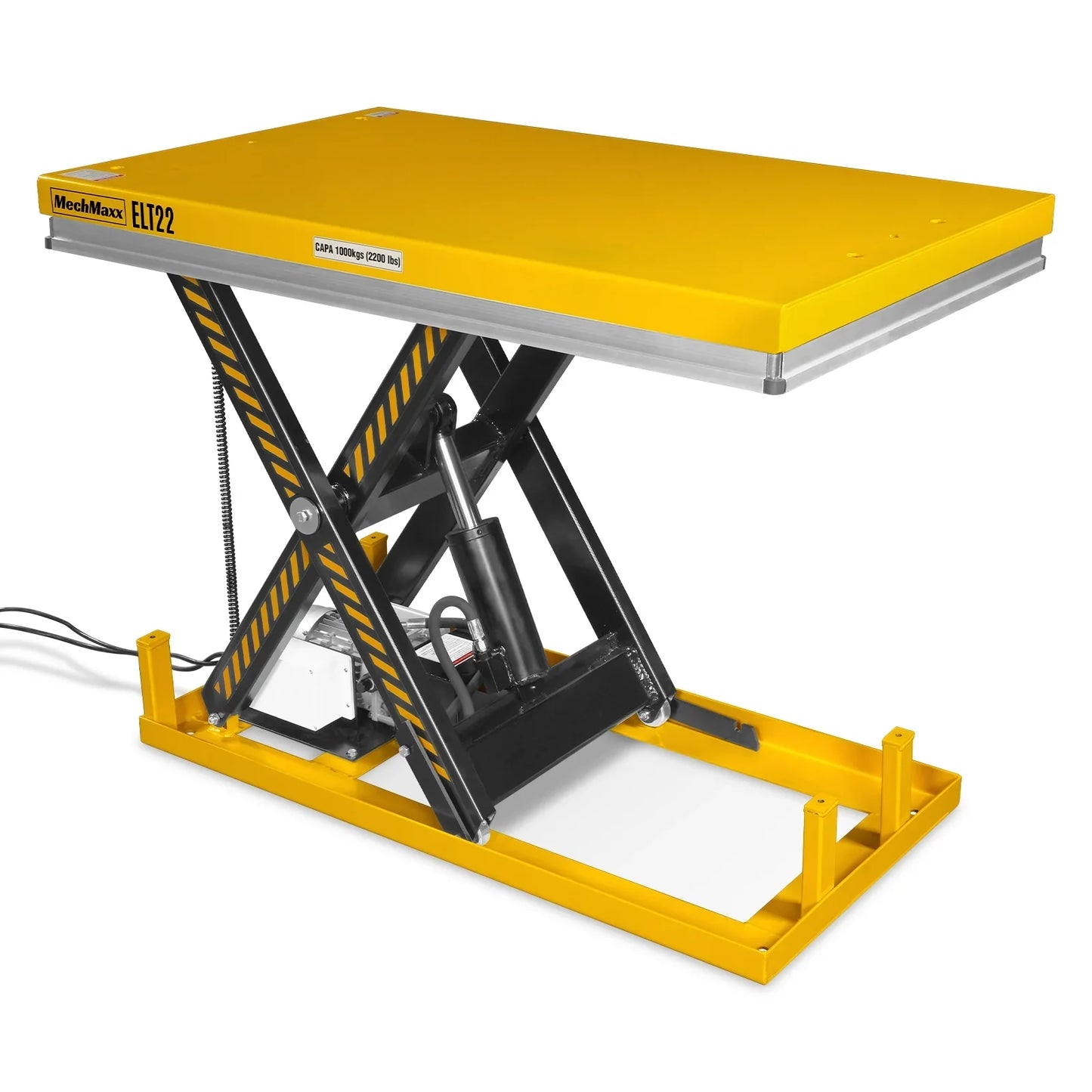 MechMaxx ELT22 Lift Table 2200 lbs Capacity Stationary Electric Hydraulic 51.2" x 32.3" Platform 39.4" Lift Height UL Certified Motor New