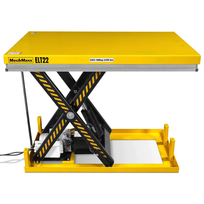 MechMaxx ELT22 Lift Table 2200 lbs Capacity Stationary Electric Hydraulic 51.2" x 32.3" Platform 39.4" Lift Height UL Certified Motor New