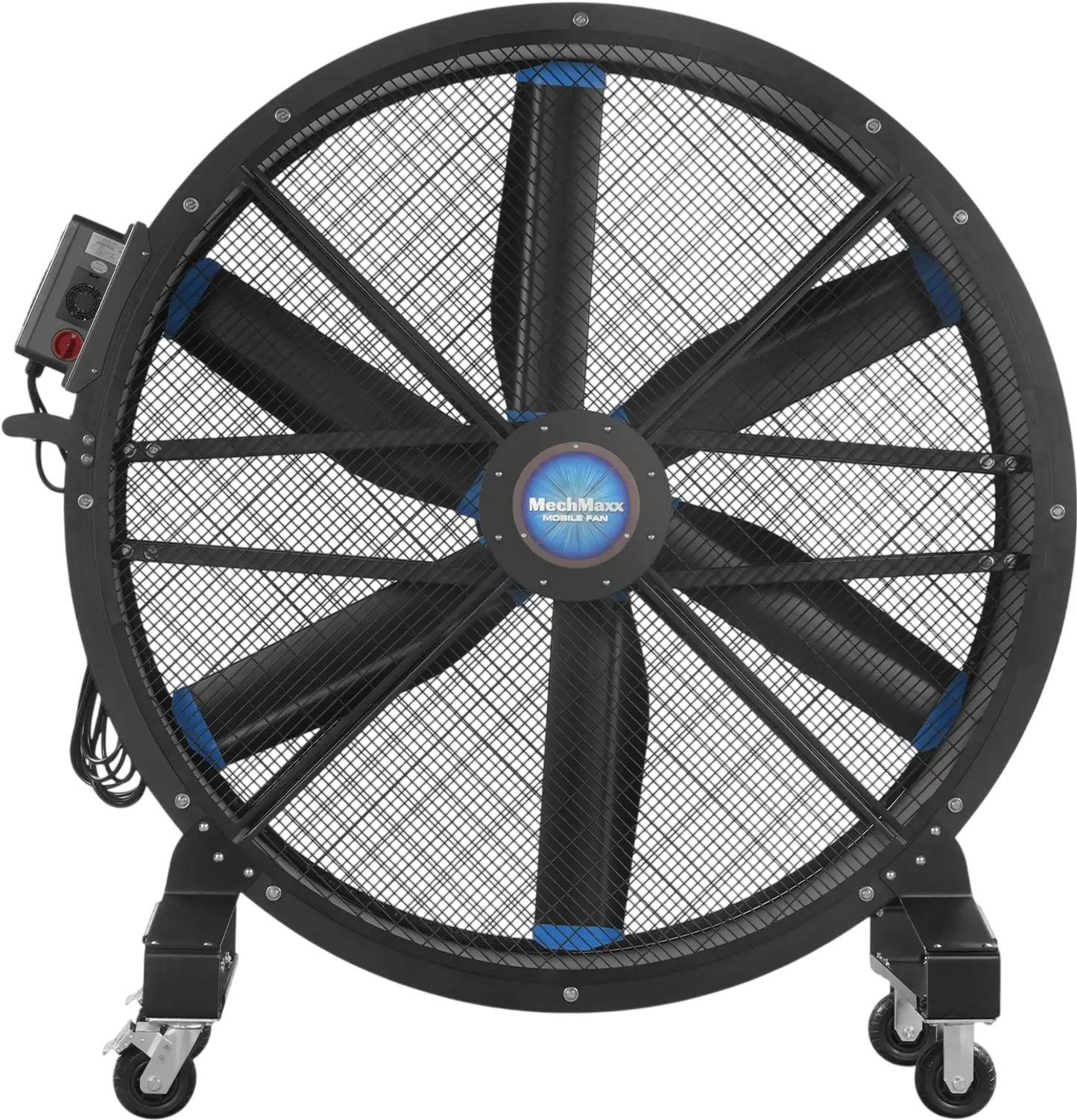 MechMaxx MF-59 Industrial Fan 59" Portable Variable Speed High Efficiency PMSM Motor Mobile High Volume Floor Fan for Warehouse Workshop Gym New