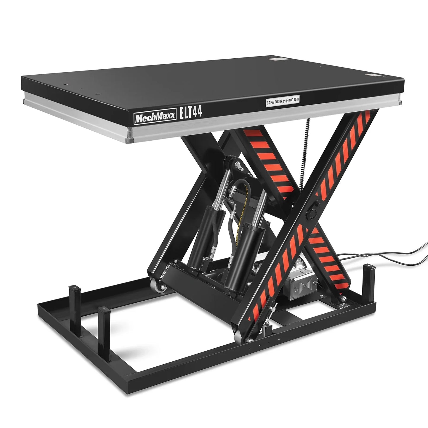 MechMaxx ELT44 Lift Table 4400 lbs Capacity Stationary Powered Hydraulic 51.2" x 33.5" Platform 41.3" Lift Height UL Certified Motor New