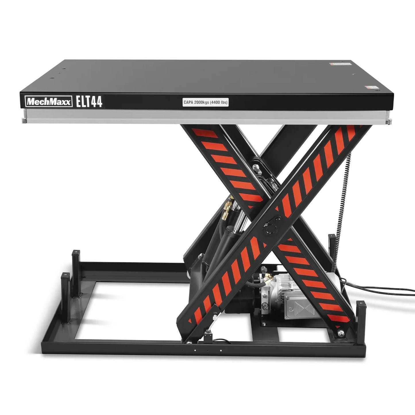 MechMaxx ELT44 Lift Table 4400 lbs Capacity Stationary Powered Hydraulic 51.2" x 33.5" Platform 41.3" Lift Height UL Certified Motor New