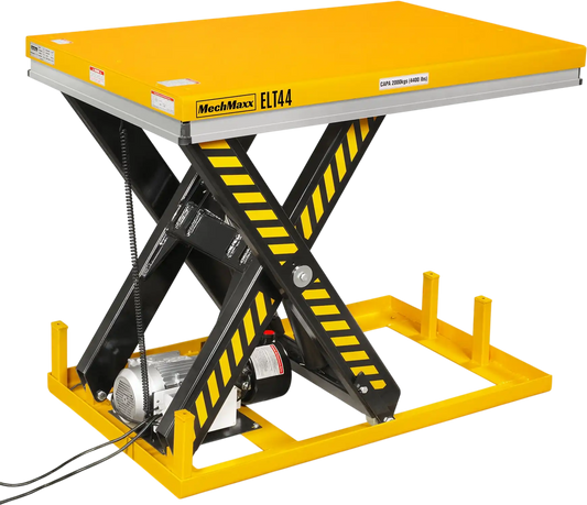 MechMaxx ELT44 Lift Table 4400 lbs Capacity Stationary Powered Hydraulic 51.2 x 33.5" Platform 41.3" Lift Height UL Certified Motor New