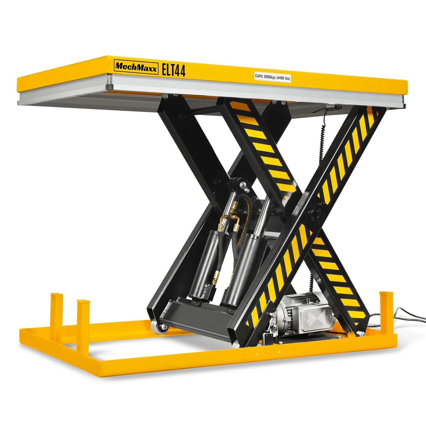 MechMaxx ELT44 Lift Table 4400 lbs Capacity Stationary Powered Hydraulic 51.2 x 33.5" Platform 41.3" Lift Height UL Certified Motor New