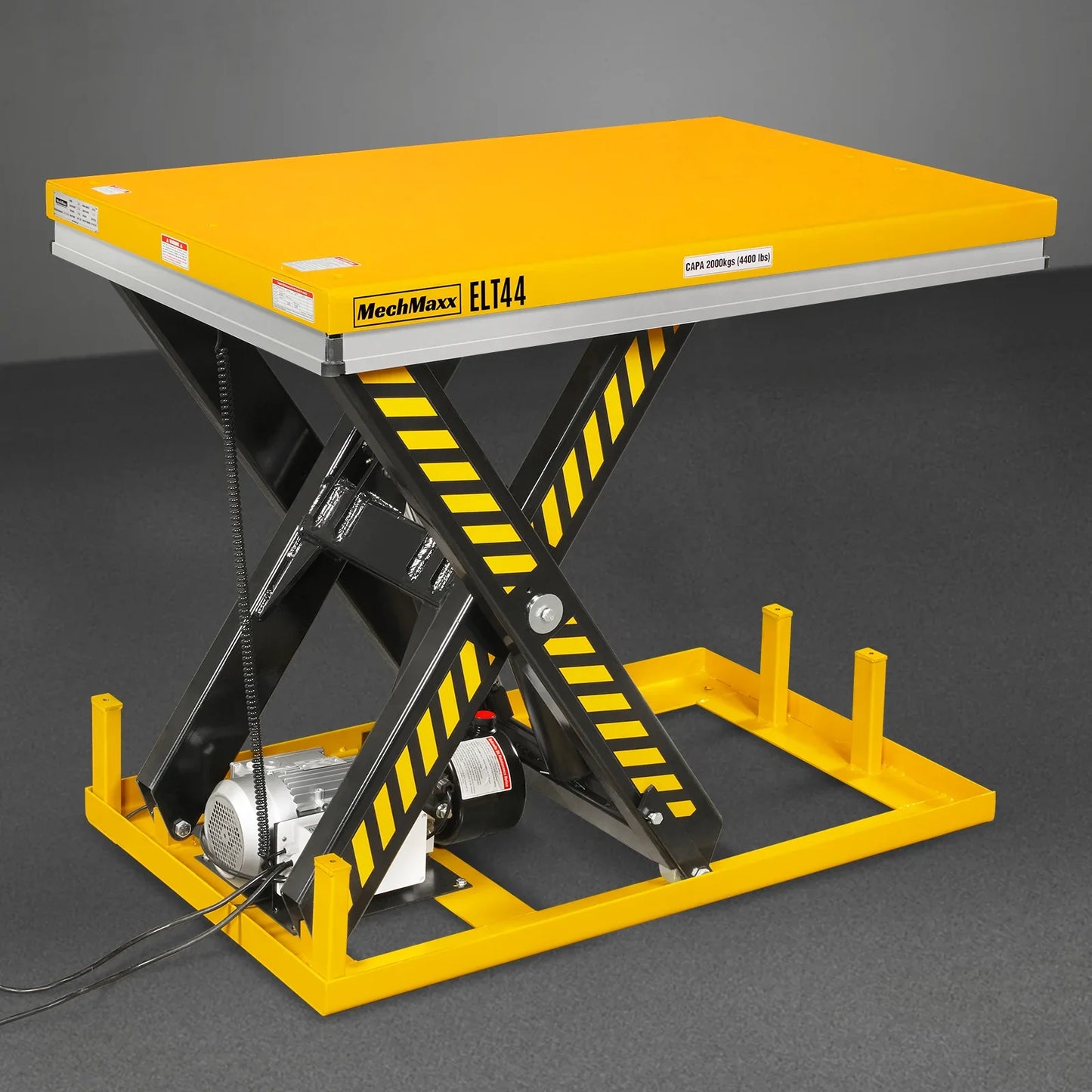 MechMaxx ELT44 Lift Table 4400 lbs Capacity Stationary Powered Hydraulic 51.2 x 33.5" Platform 41.3" Lift Height UL Certified Motor New