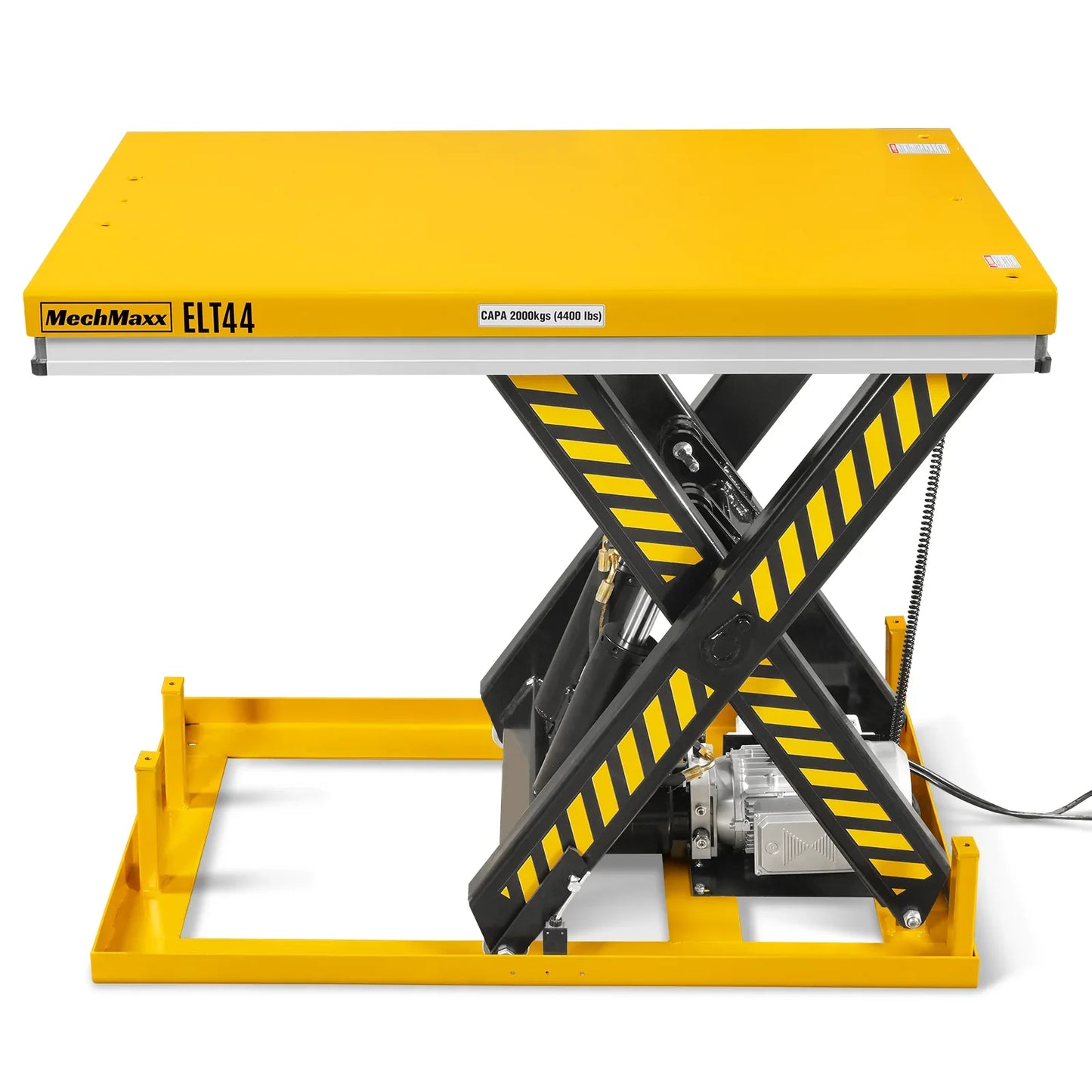 MechMaxx ELT44 Lift Table 4400 lbs Capacity Stationary Powered Hydraulic 51.2 x 33.5" Platform 41.3" Lift Height UL Certified Motor New