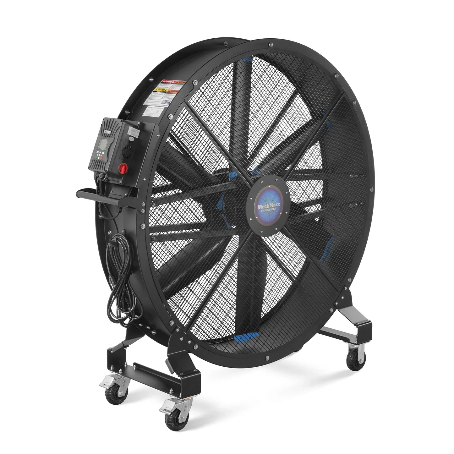 MechMaxx MF-59 Industrial Fan 59" Portable Variable Speed High Efficiency PMSM Motor Mobile High Volume Floor Fan for Warehouse Workshop Gym New