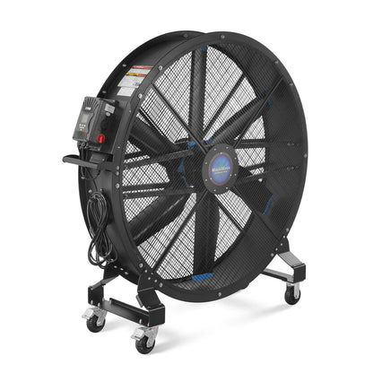 MechMaxx MF-59 Industrial Fan 59" Portable Variable Speed High Efficiency PMSM Motor Mobile High Volume Floor Fan for Warehouse Workshop Gym New