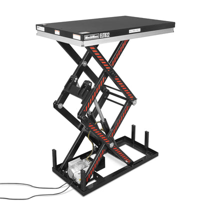 MechMaxx ELTD22 Lift Table 2200 lbs Capacity Stationary Electric Hydraulic Double Scissor 51.2" x 32.3" Platform 70.1" Lift Height UL Certified Motor New