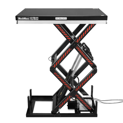 MechMaxx ELTD22 Lift Table 2200 lbs Capacity Stationary Electric Hydraulic Double Scissor 51.2" x 32.3" Platform 70.1" Lift Height UL Certified Motor New