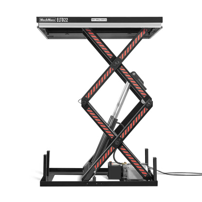 MechMaxx ELTD22 Lift Table 2200 lbs Capacity Stationary Electric Hydraulic Double Scissor 51.2" x 32.3" Platform 70.1" Lift Height UL Certified Motor New