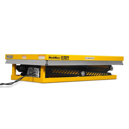 MechMaxx ELTD22 Lift Table 2200 lbs Capacity Stationary Electric Hydraulic Double Scissor 51.2" x 32.3" Platform 70.1" Lift Height UL Certified Motor New