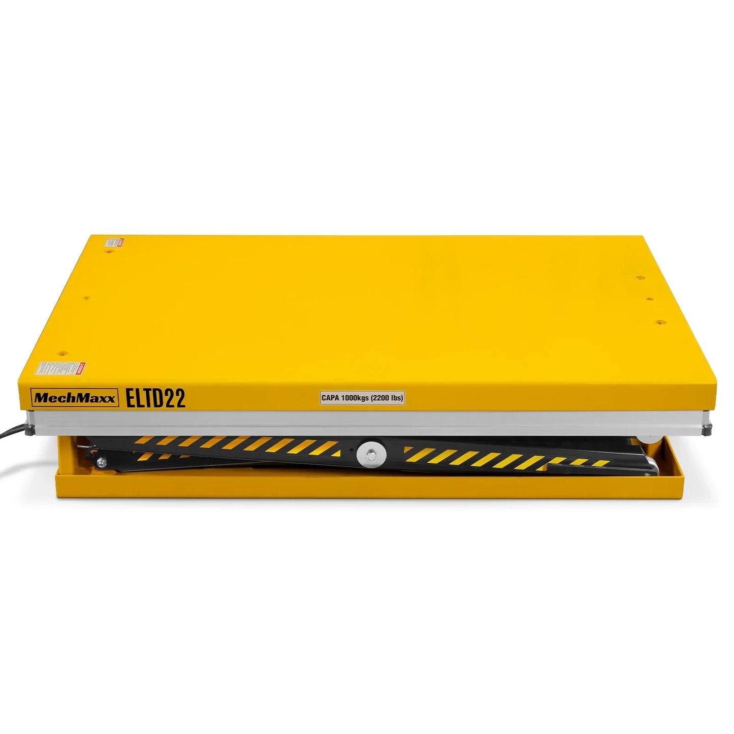 MechMaxx ELTD22 Lift Table 2200 lbs Capacity Stationary Electric Hydraulic Double Scissor 51.2" x 32.3" Platform 70.1" Lift Height UL Certified Motor New