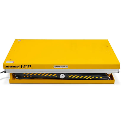 MechMaxx ELTD22 Lift Table 2200 lbs Capacity Stationary Electric Hydraulic Double Scissor 51.2" x 32.3" Platform 70.1" Lift Height UL Certified Motor New