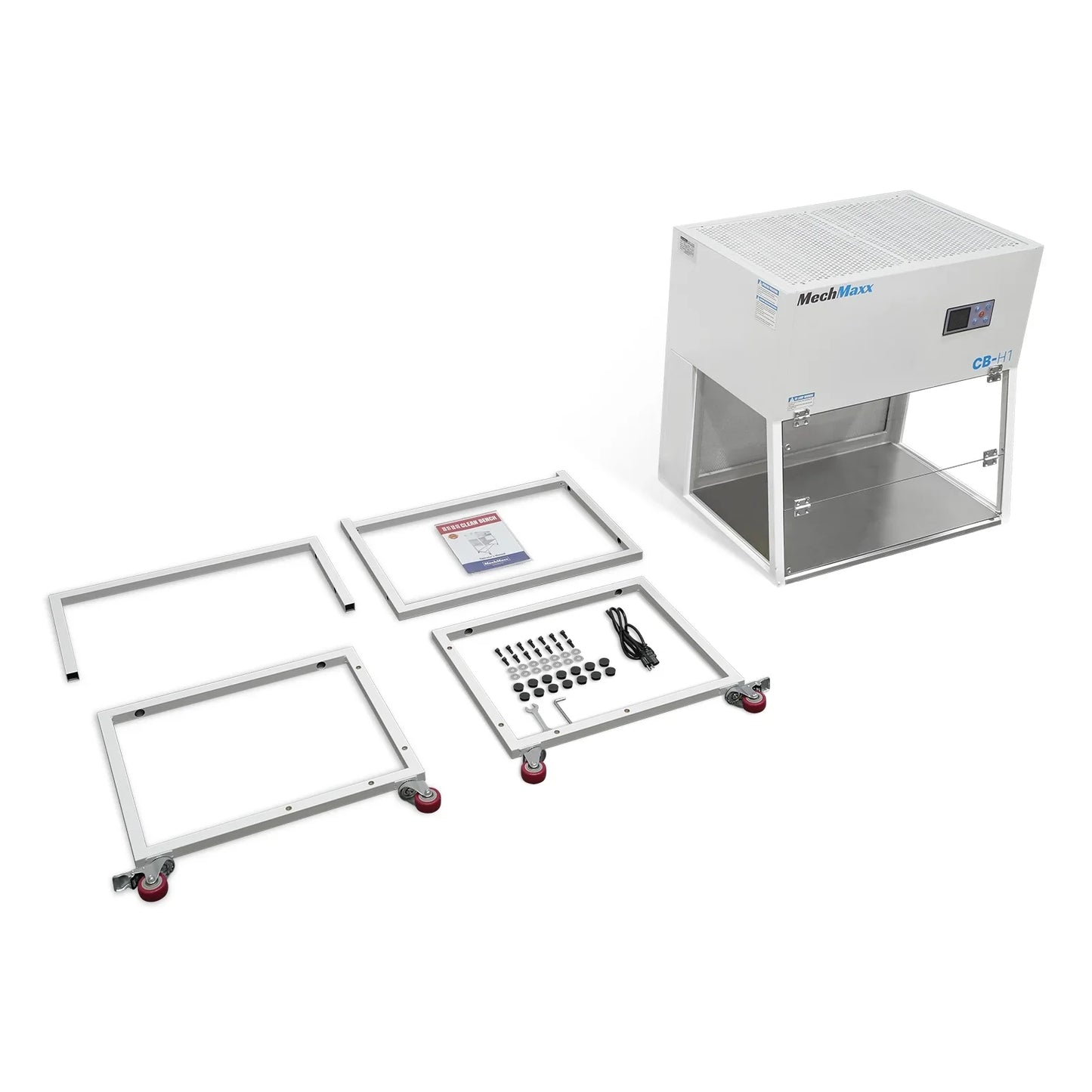 MechMaxx CB-H1 Clean Bench 33.9" Wide Horizontal Laminar Flow HEPA Filtration UV Sterilization ISO Class 5 New