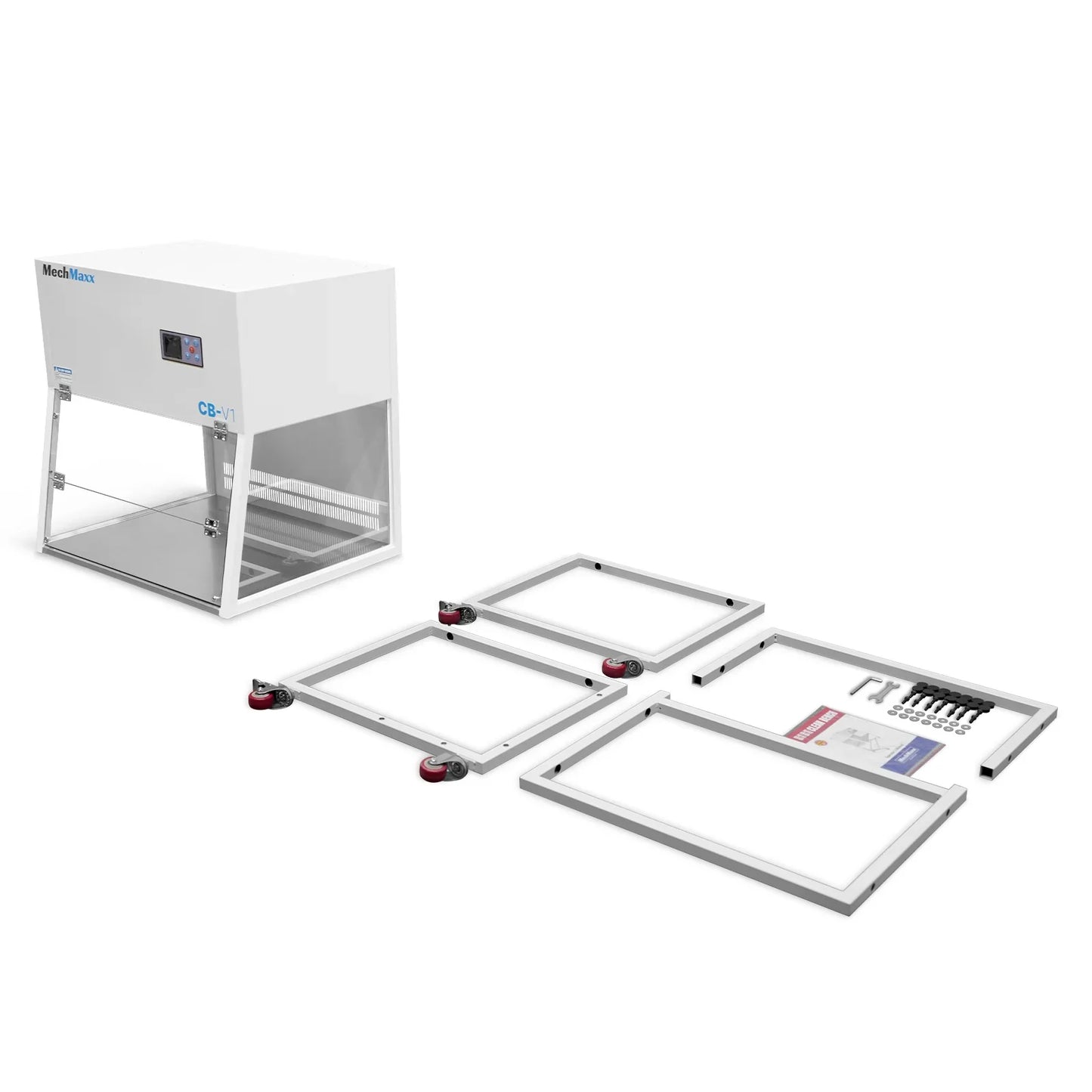 MechMaxx CB-V1 Clean Bench 33.9" Wide Vertical Laminar Flow HEPA Filtration UV Sterilization ISO Class 5 New