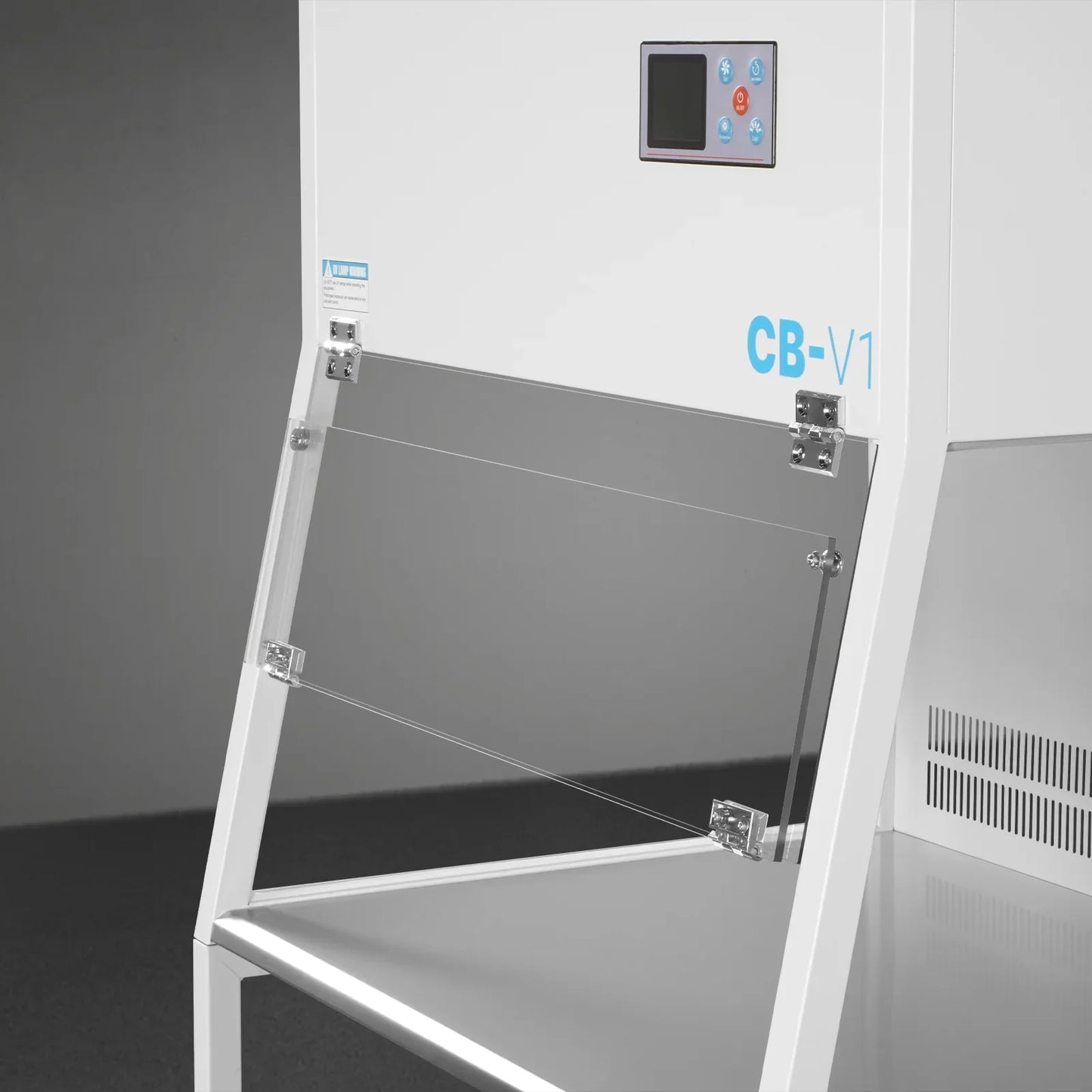 MechMaxx CB-V1 Clean Bench 33.9" Wide Vertical Laminar Flow HEPA Filtration UV Sterilization ISO Class 5 New