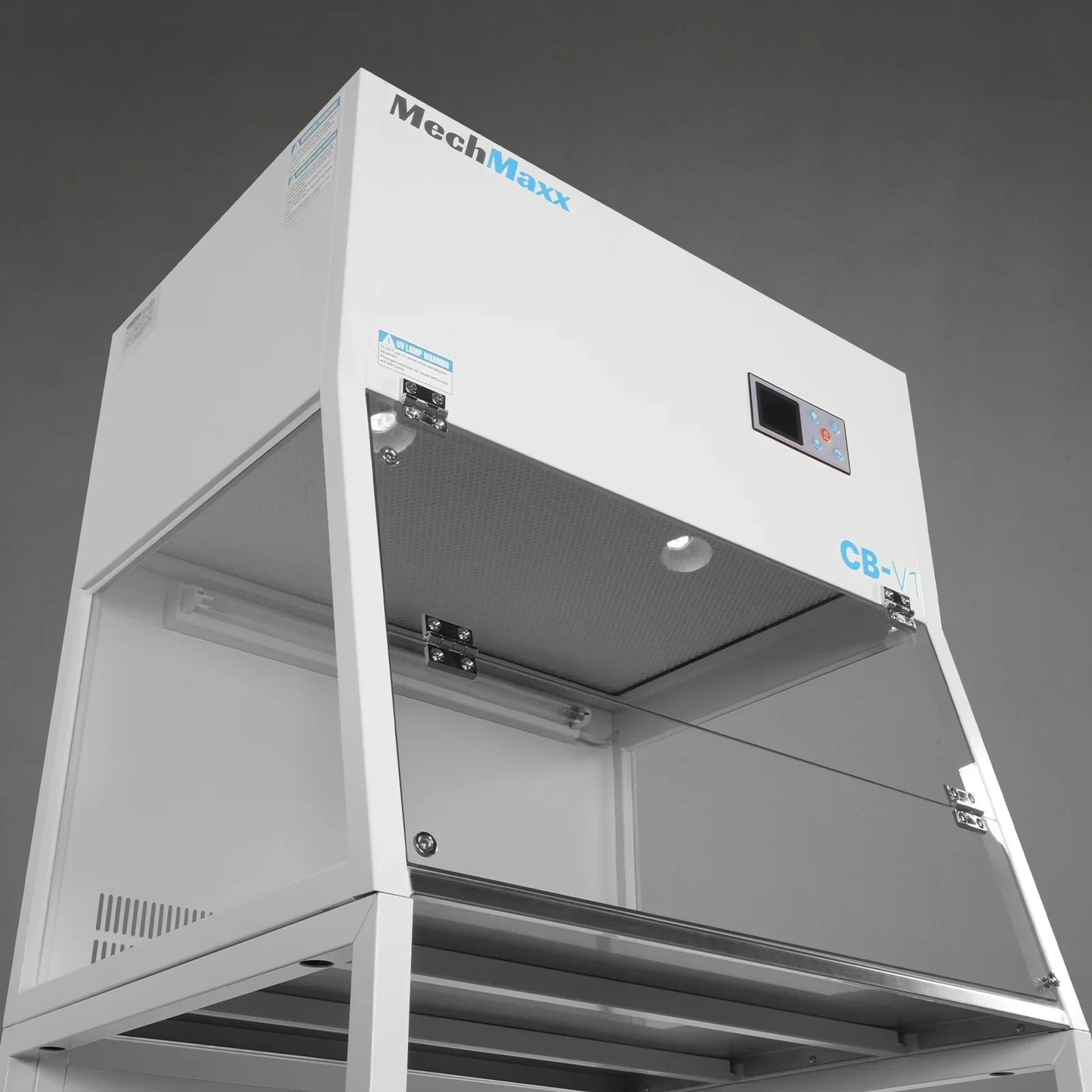 MechMaxx CB-V1 Clean Bench 33.9" Wide Vertical Laminar Flow HEPA Filtration UV Sterilization ISO Class 5 New