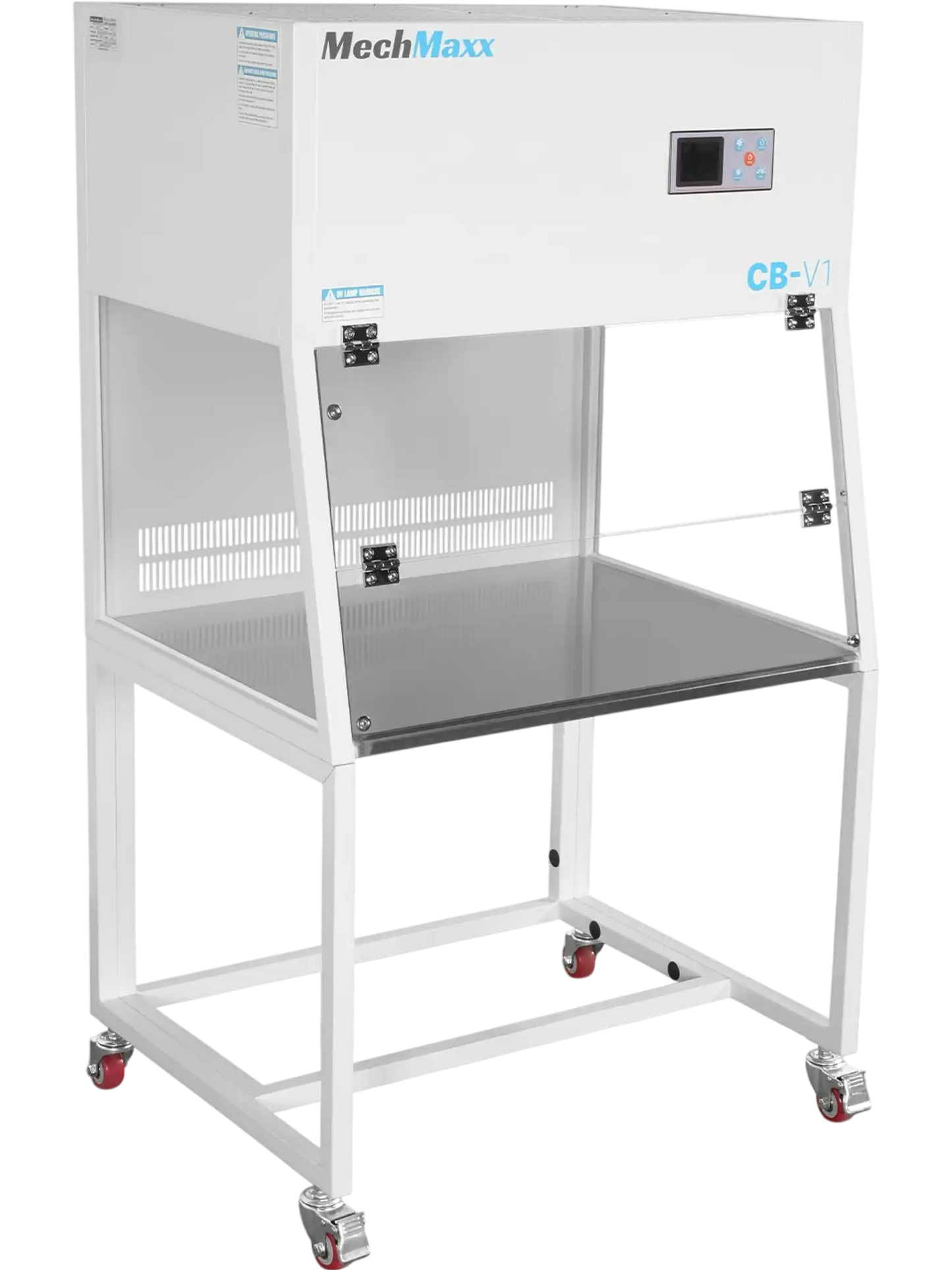 MechMaxx CB-V1 Clean Bench 33.9" Wide Vertical Laminar Flow HEPA Filtration UV Sterilization ISO Class 5 New