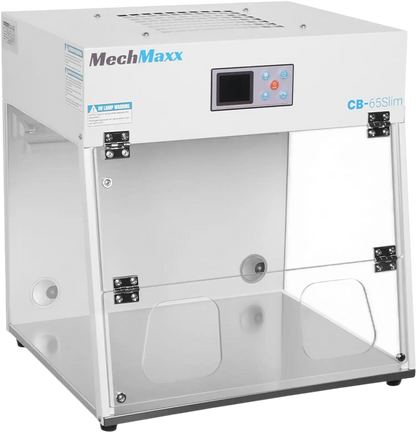 MechMaxx CB-65Slim Laminar Flow Clean Bench 26" Wide Desktop Vertical HEPA Filtration UV Sterilization ISO Class 5 New