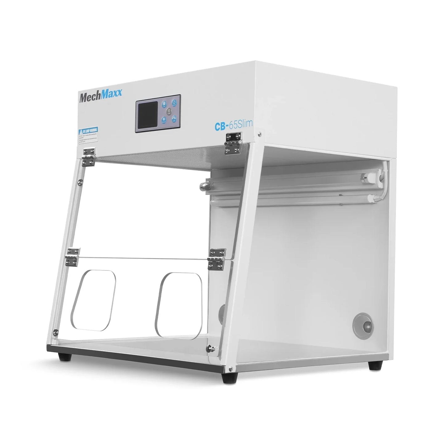 MechMaxx CB-65Slim Laminar Flow Clean Bench 26" Wide Desktop Vertical HEPA Filtration UV Sterilization ISO Class 5 New