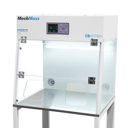 MechMaxx CB-65Slim Laminar Flow Clean Bench 26" Wide Desktop Vertical HEPA Filtration UV Sterilization ISO Class 5 New