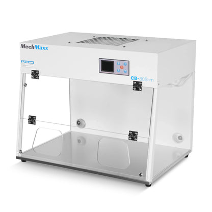 MechMaxx CB-80Slim Laminar Flow Clean Bench 31.9" Wide Desktop Vertical HEPA Filtration UV Sterilization ISO Class 5 New
