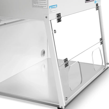 MechMaxx CB-80Slim Laminar Flow Clean Bench 31.9" Wide Desktop Vertical HEPA Filtration UV Sterilization ISO Class 5 New