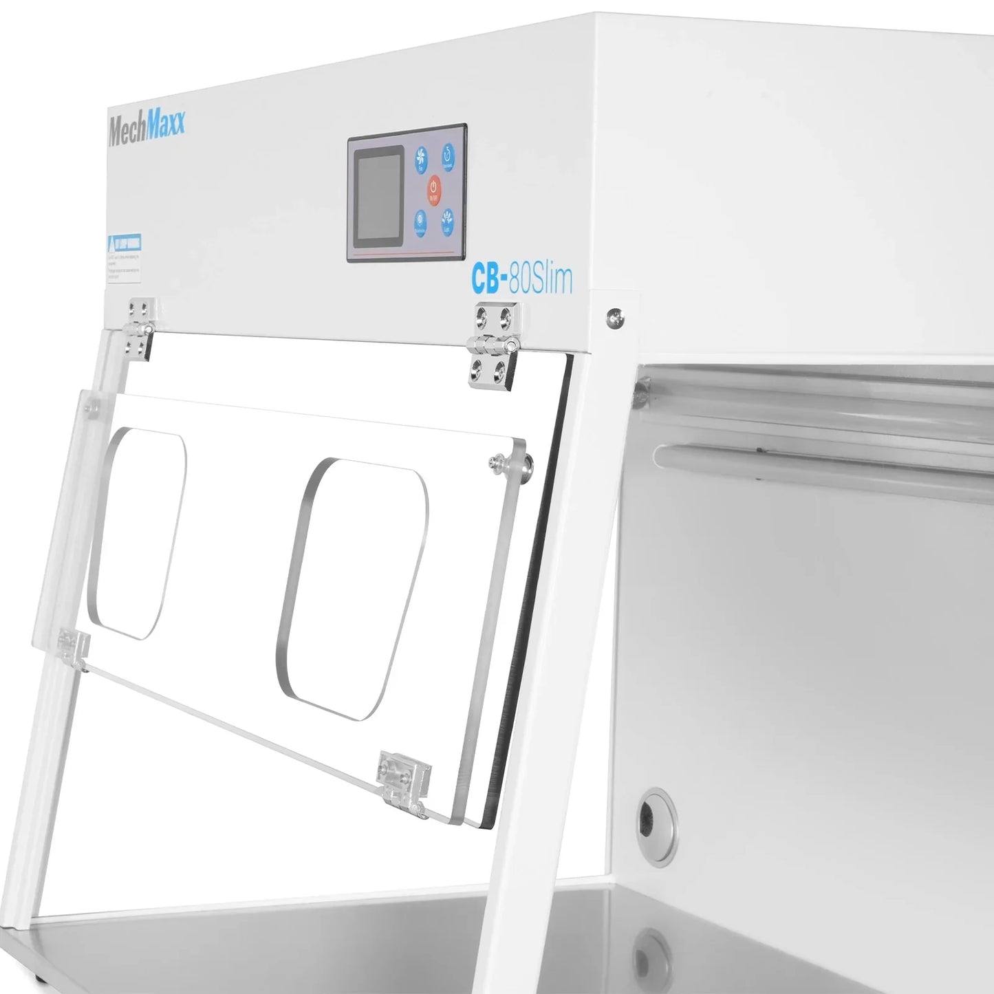 MechMaxx CB-80Slim Laminar Flow Clean Bench 31.9" Wide Desktop Vertical HEPA Filtration UV Sterilization ISO Class 5 New