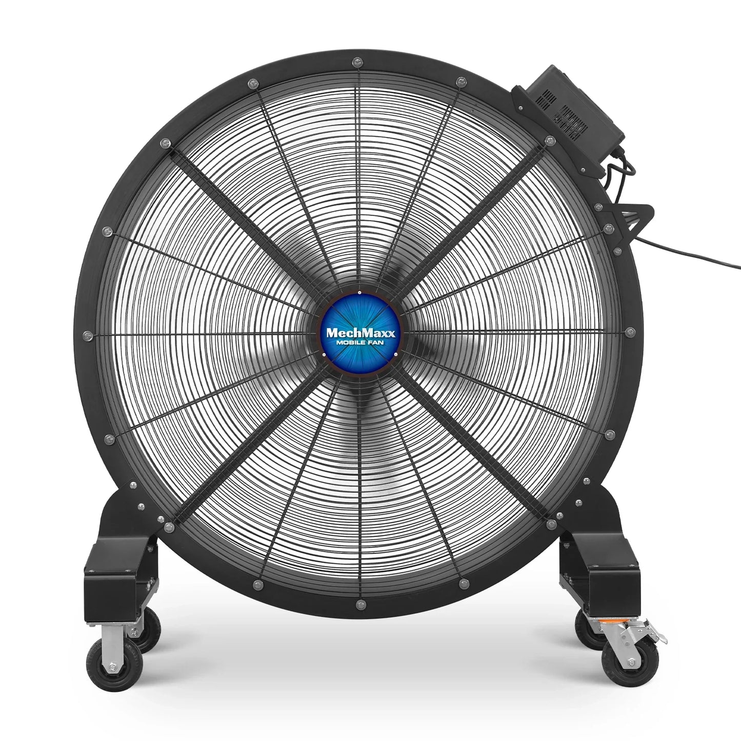 MechMaxx MF-47 Industrial Fan 47" Portable Variable Speed High-Efficiency PMSM Motor Mobile High Volume Floor Fan for Warehouse Workshop Gym New
