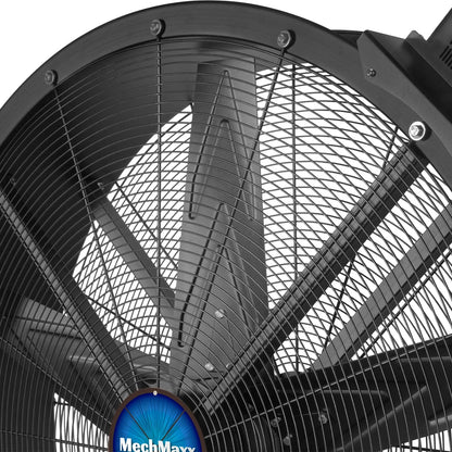 MechMaxx MF-47 Industrial Fan 47" Portable Variable Speed High-Efficiency PMSM Motor Mobile High Volume Floor Fan for Warehouse Workshop Gym New