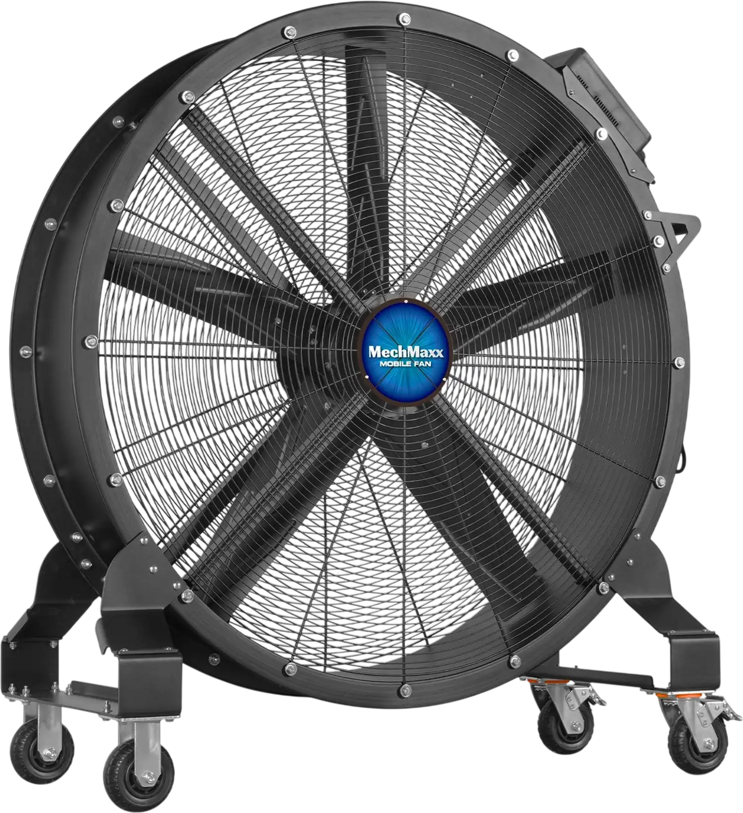 MechMaxx MF-47 Industrial Fan 47" Portable Variable Speed High-Efficiency PMSM Motor Mobile High Volume Floor Fan for Warehouse Workshop Gym New