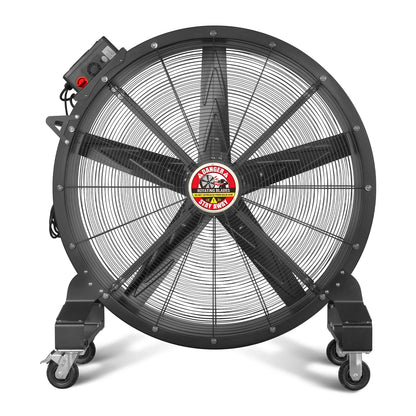 MechMaxx MF-47 Industrial Fan 47" Portable Variable Speed High-Efficiency PMSM Motor Mobile High Volume Floor Fan for Warehouse Workshop Gym New