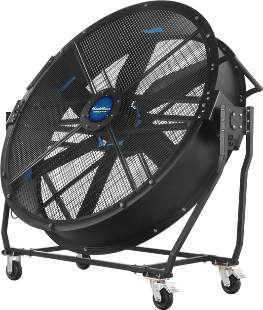 MechMaxx MF-59T Industrial Fan 59" Portable Tiltable Mobile High Volume Floor Fan Variable High-Efficiency PMSM Motor Warehouse Workshop Gym New