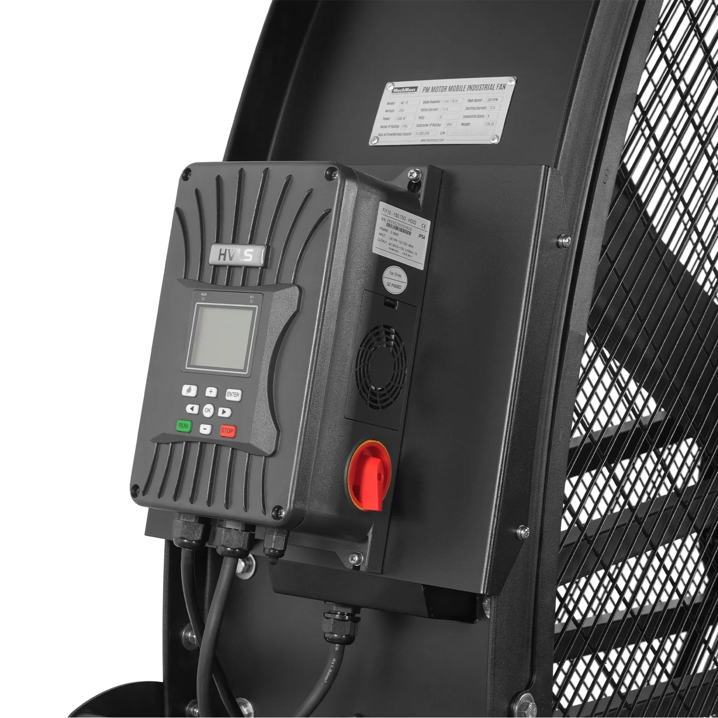 MechMaxx MF-79 Industrial Fan 79" Portable Variable High-Efficiency PMSM Motor Mobile High Volume Floor Fan Warehouse Workshop Gym New