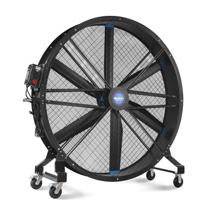 MechMaxx MF-79 Industrial Fan 79" Portable Variable High-Efficiency PMSM Motor Mobile High Volume Floor Fan Warehouse Workshop Gym New