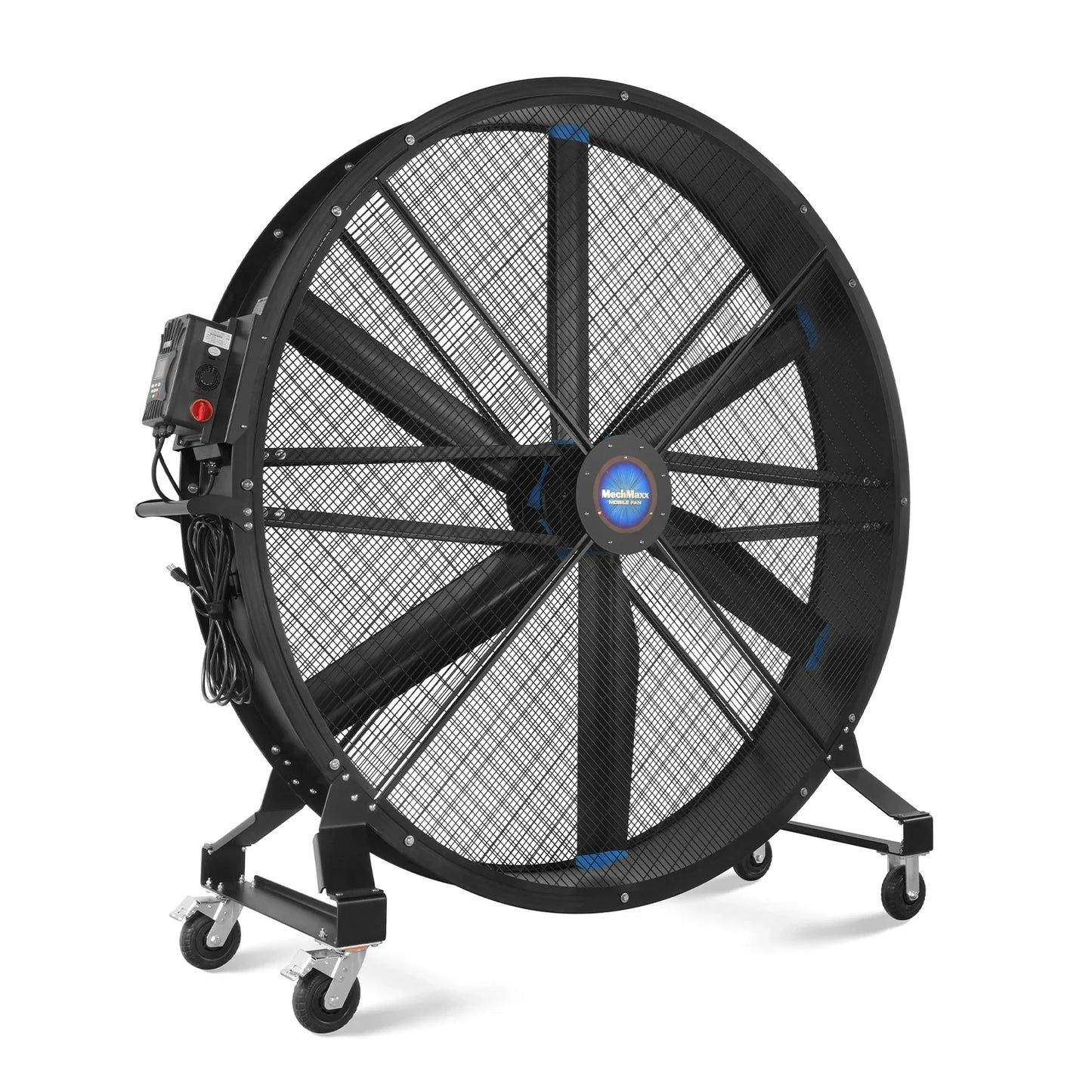 MechMaxx MF-79 Industrial Fan 79" Portable Variable High-Efficiency PMSM Motor Mobile High Volume Floor Fan Warehouse Workshop Gym New