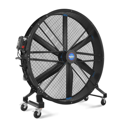 MechMaxx MF-79 Industrial Fan 79" Portable Variable High-Efficiency PMSM Motor Mobile High Volume Floor Fan Warehouse Workshop Gym New
