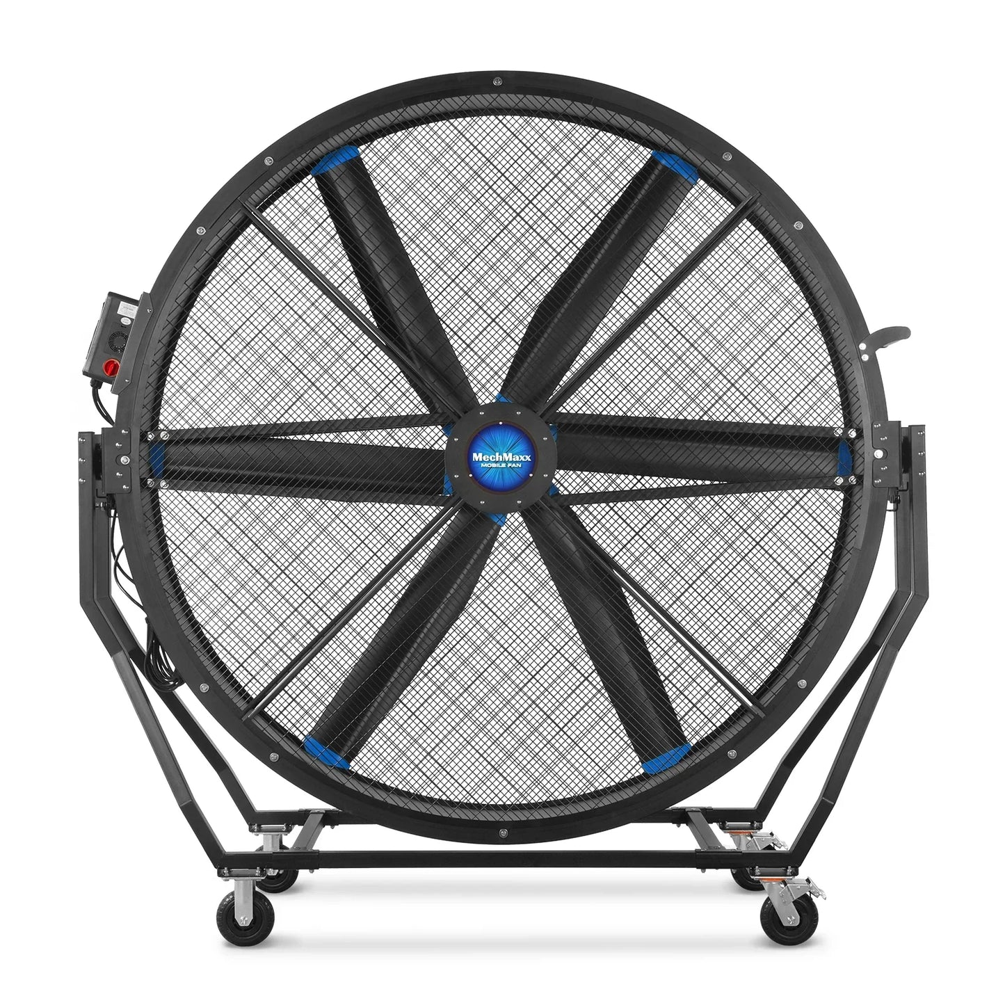 MechMaxx MF-79T Industrial Fan 79" Portable Tiltable Mobile High Volume Floor Fan Variable High-Efficiency PMSM Motor for Warehouse Workshop Gym New